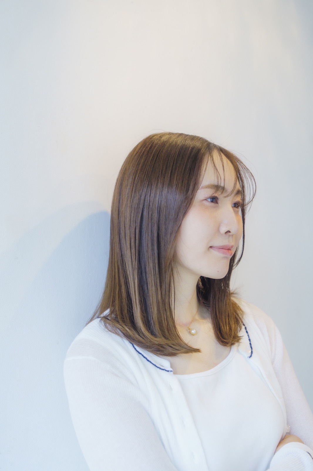 透明感のあるカラー仕上がり例 - hair salon ユルム深谷稲荷