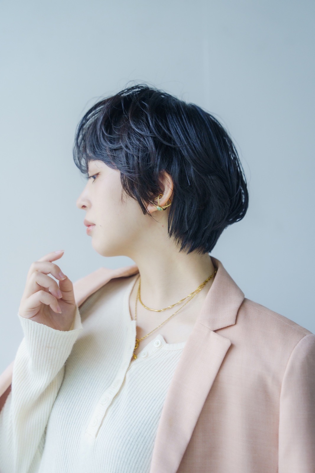 エレガントショートヘアスタイル例