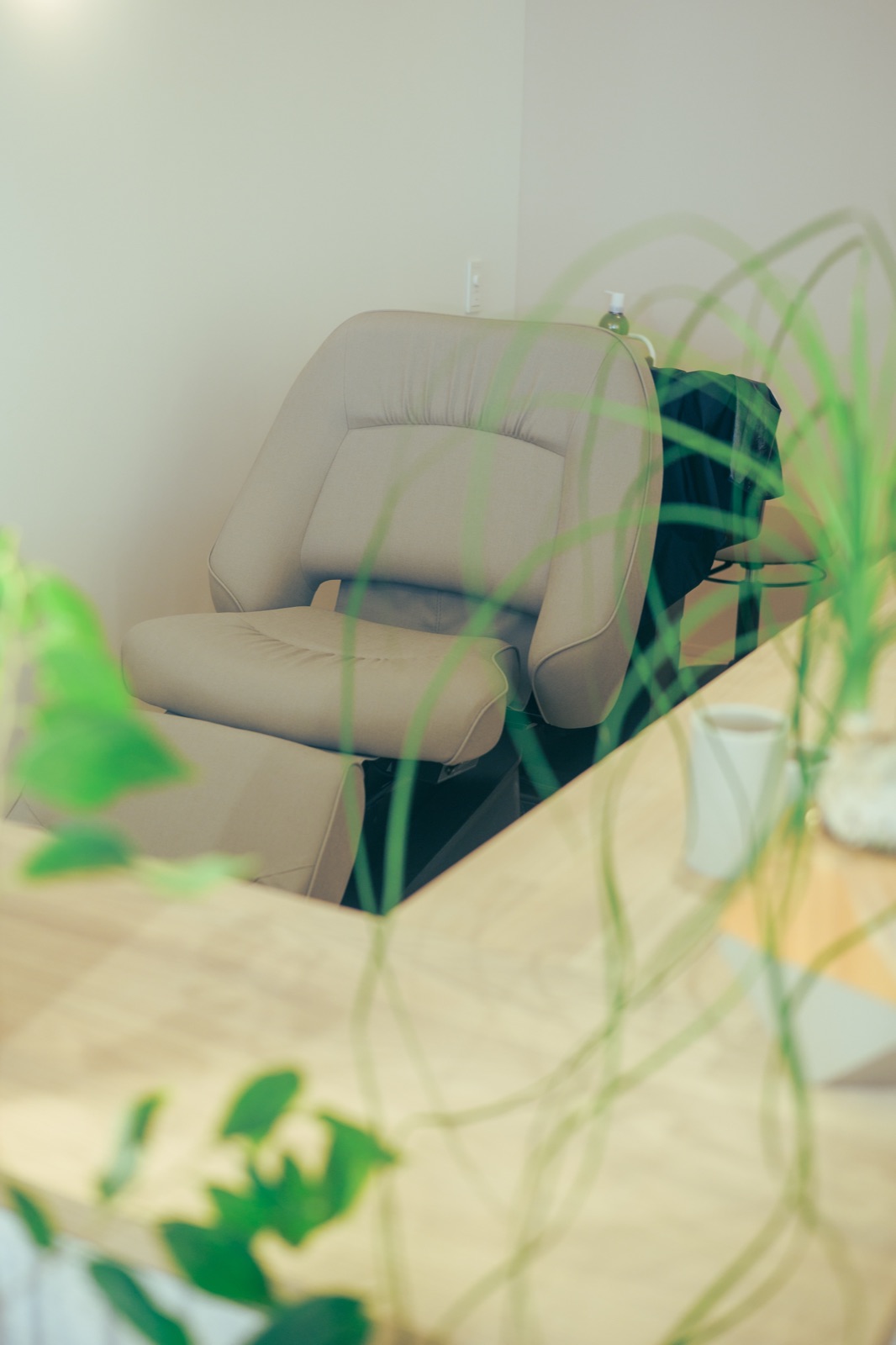シェアサロン ユルム深谷稲荷のフルフラットシャンプー台